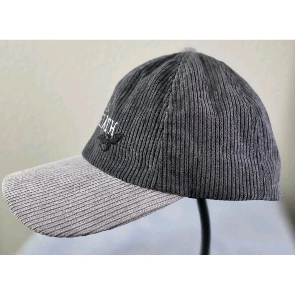 NWT Fairyloot Fourth‎ Wing Grey Corduroy Baseball Cap Rebecca Yarros Basgiath